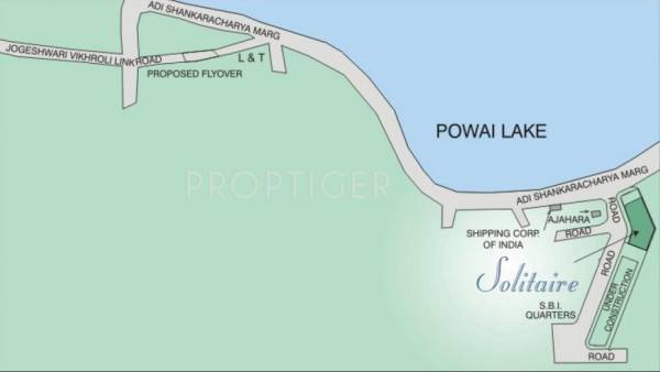 Vijay Associates Wadhwa Developers Solitaire Apartment Location Plan