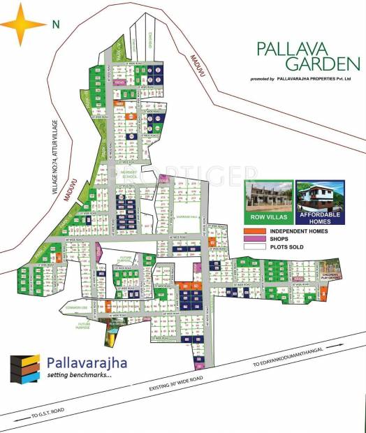 Pallavarajha Properties Pallava Garden Site Plan