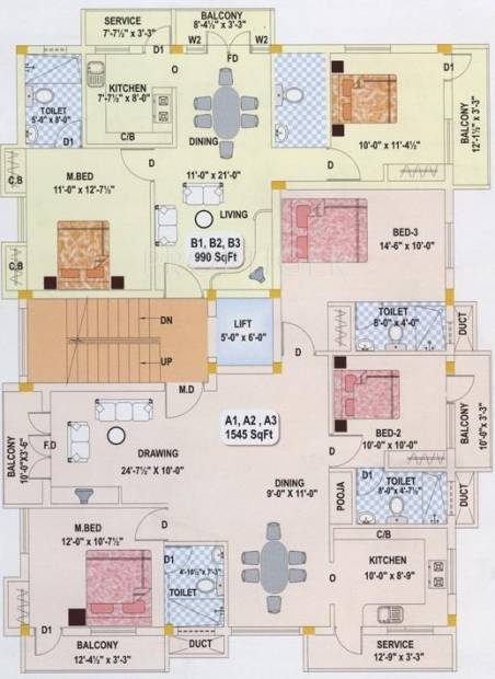 Images for Cluster Plan of BSR Madha Castle