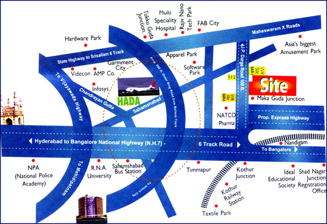Images for Location Plan of VVR Shamshad Airport Meadows