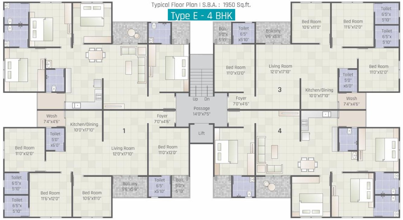  pavilion Images for Cluster Plan of Akshar Pavilion