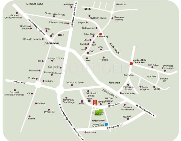 Images for Location Plan of Amrutha Shelters Amrutha Sai Residency