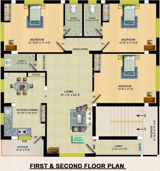 Images for Cluster Plan of Authentic Builders Ashvar Lotus