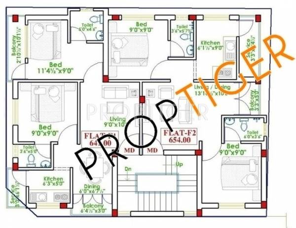  majestic Single Block Cluster Plan
