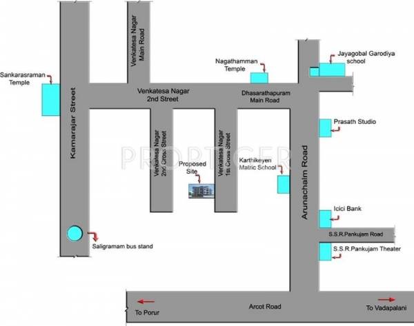 Authentic Builders Ashwanth Aishwaryam Location Plan