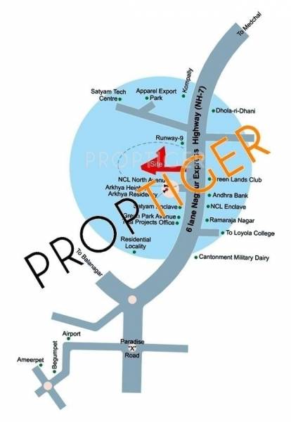  towers Location Plan