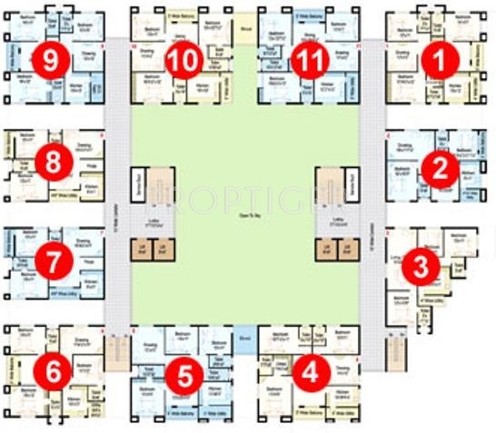 Images for Cluster Plan of Sree Vensai Shreya Tower