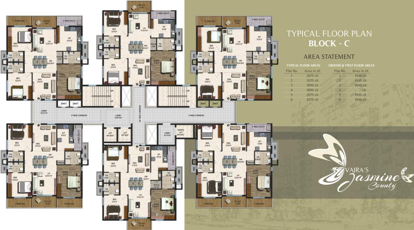  jasmine county Images for Cluster Plan of Vajra Jasmine County