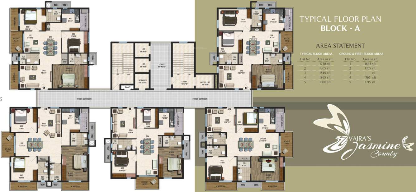  jasmine county Images for Cluster Plan of Vajra Jasmine County