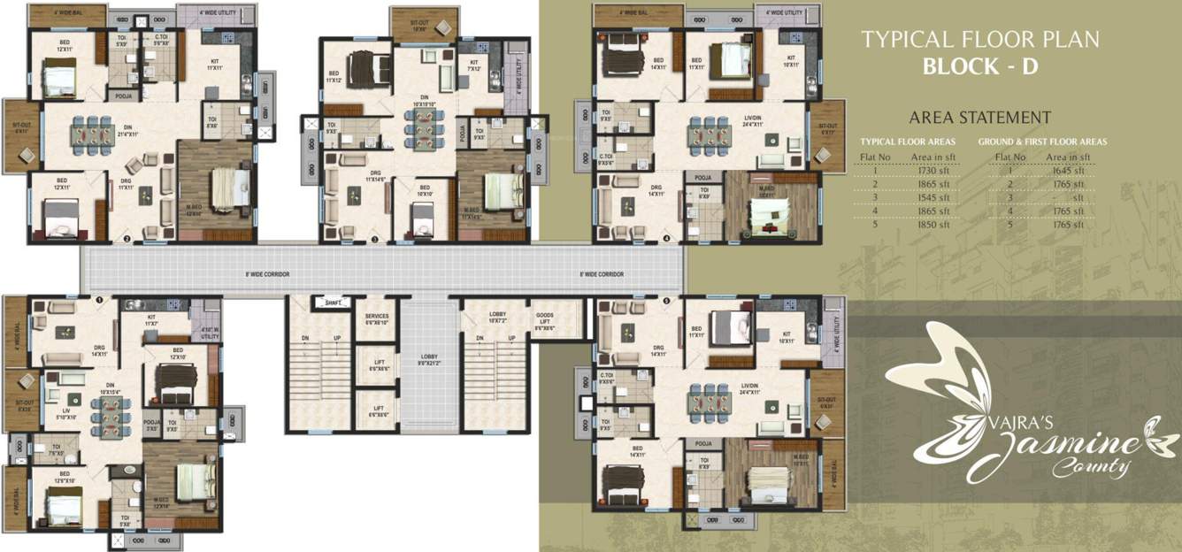  jasmine county Images for Cluster Plan of Vajra Jasmine County