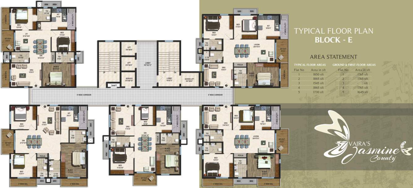  jasmine county Images for Cluster Plan of Vajra Jasmine County