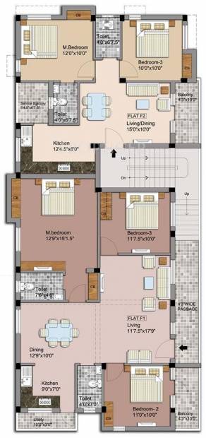 Images for Cluster Plan of AV Constructions Akshyam Apartment