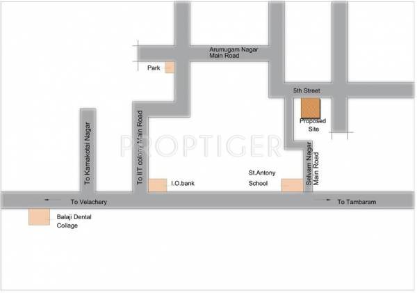 Images for Location Plan of AV Constructions Akshyam Apartment