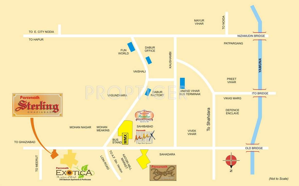  sterling Images for Location Plan of Parsvnath Sterling