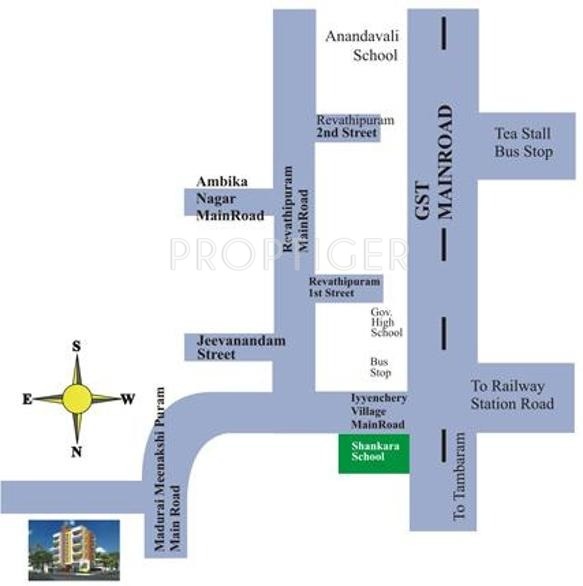 Sree Homes Alaya Appartment Location Plan