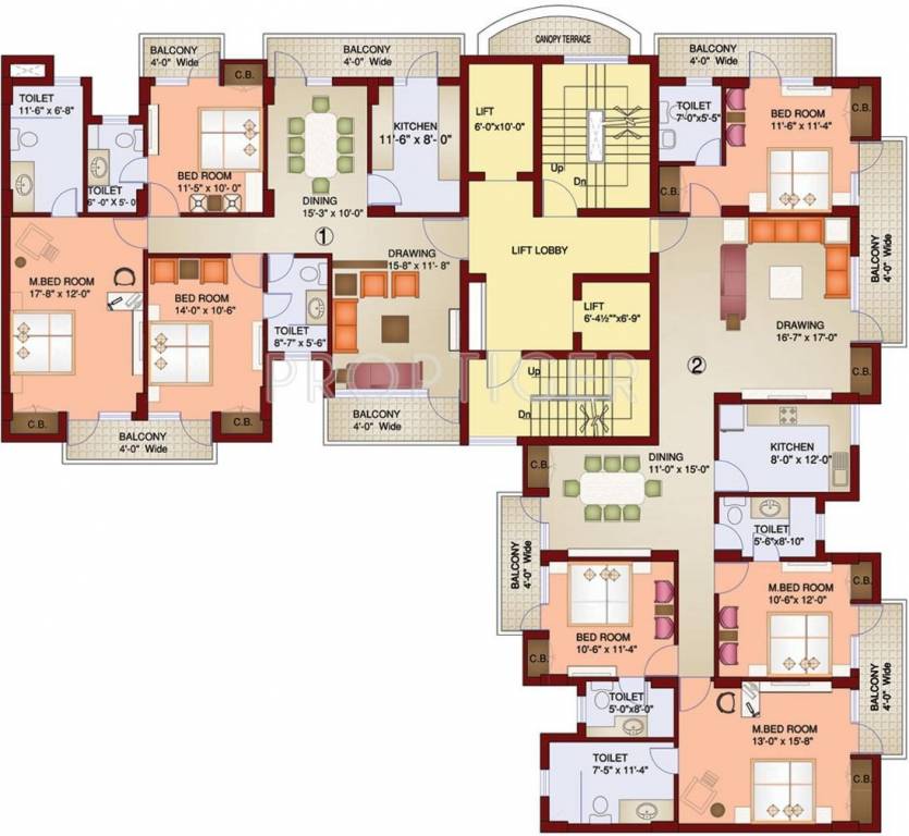 paramount Tower 2 Cluster Plan