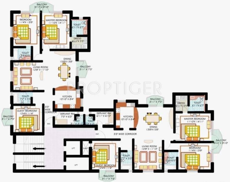  golf-gardenia Block B Cluster Plan