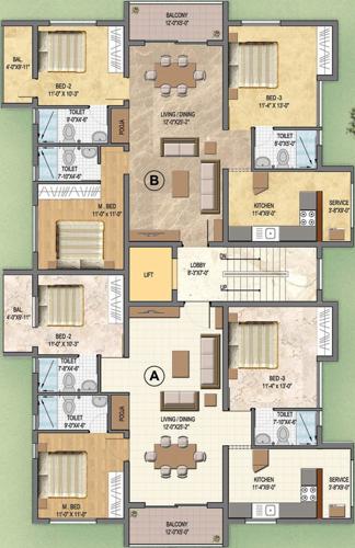  ram Images for Cluster Plan of Shanti Ram