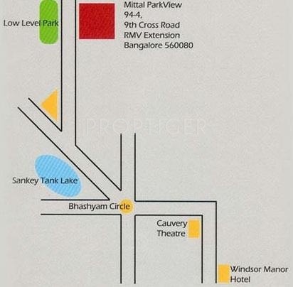 TRISHUL DEVELOPERS Mittal Parkview Location Plan