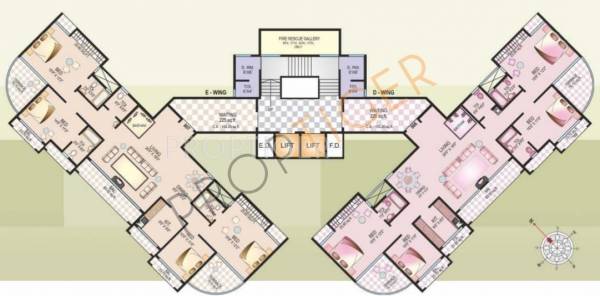 shreeji-heights Wing C Cluster Plan
