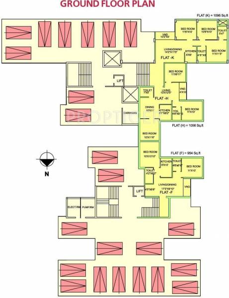  woods Single Tower Cluster Plan