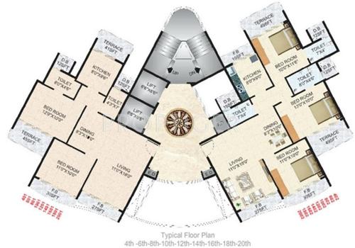 Images for Cluster Plan of Siddharth Geetanjali Jewel