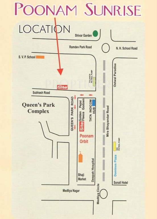 Images for Location Plan of Orbit Poonam Sunrise
