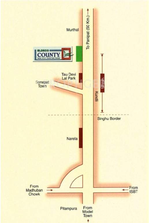  apartments Images for Location Plan of Eldeco Apartments