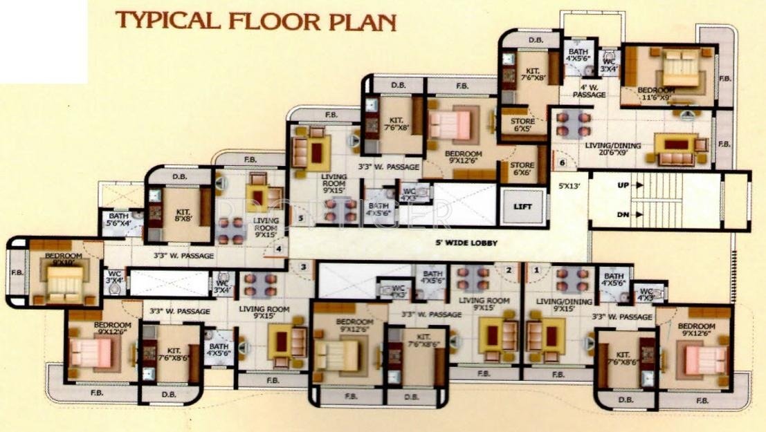  narmada heritage Tower 1 Cluster Plan