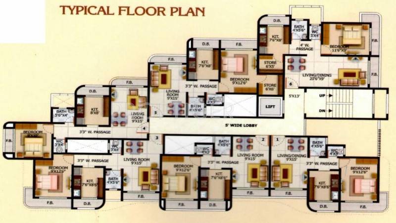  narmada-heritage Tower 1 Cluster Plan