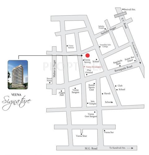 signature Images for Location Plan of Veena Signature