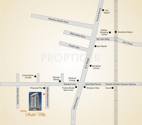 Images for Location Plan of Veena Developers Sahil Villa