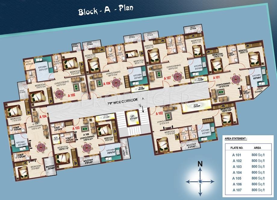 Images for Cluster Plan of  Jananis Blossom