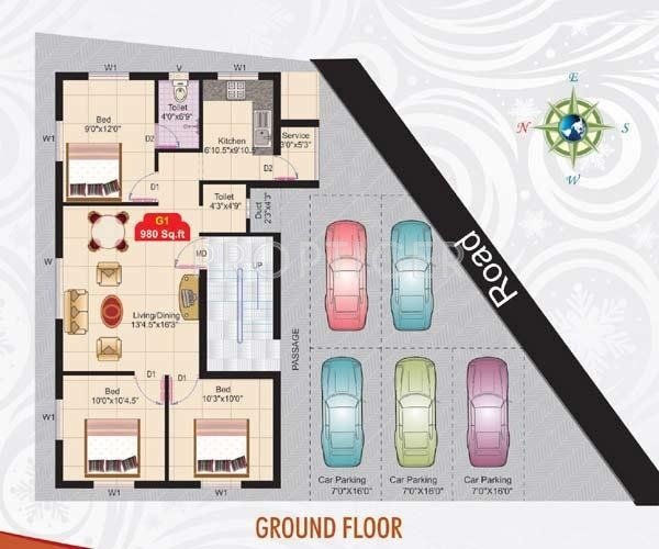 Images for Cluster Plan of VJS Associates Kumaran Sukrataa