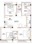 Shrusti Vasantham (3BHK+2T (1,188 sq ft) 1188 sq ft)