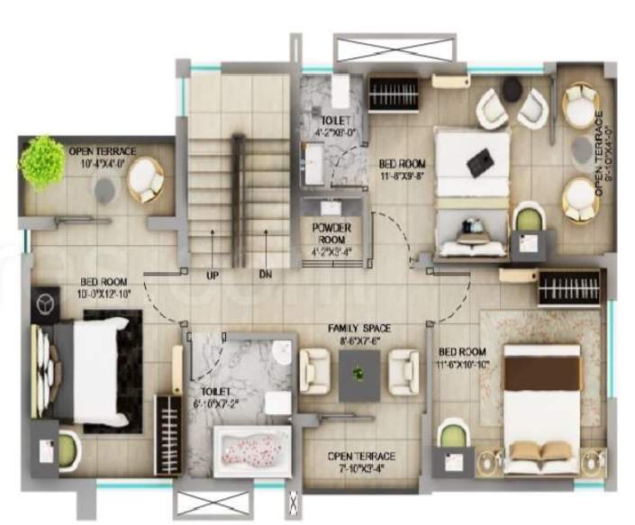  city villa Floor Plan Ground Floor Plan