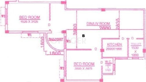 Rajwada Blues (2BHK+2T (1,075 sq ft) 1075 sq ft) Rajwada Blues (2BHK+2T (1,075 sq ft) 1075 sq ft)