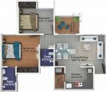 floorPlan of Saheel Itrend Homes Phase II Wing B