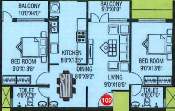 floorPlan of Datta Crystal