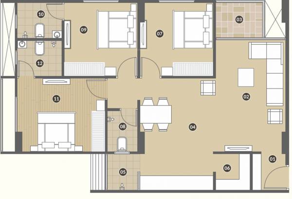 floorPlan of Pramukh Aranya II