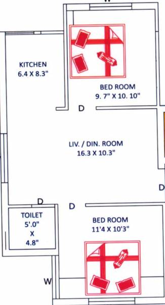 floorPlan of Kalpesh Rathod And Jayantbhai Gaglani Vishakha Kalp