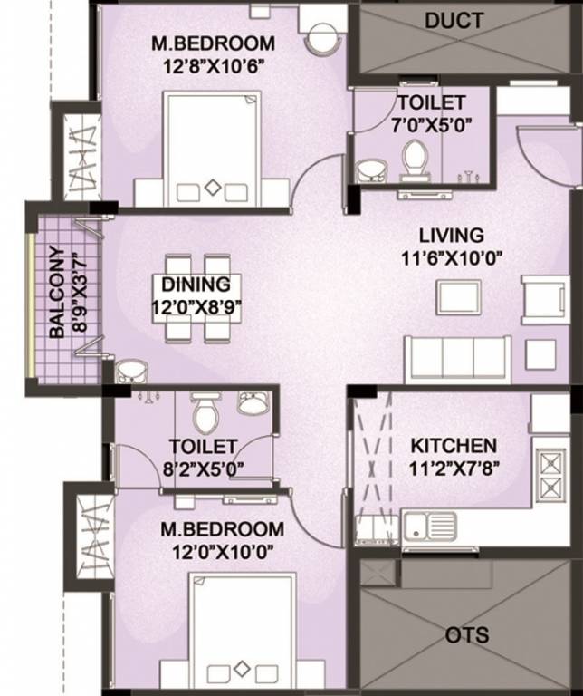LML Prakriti (2BHK+2T (1,040 sq ft) 1040 sq ft) LML Prakriti (2BHK+2T (1,040 sq ft) 1040 sq ft)