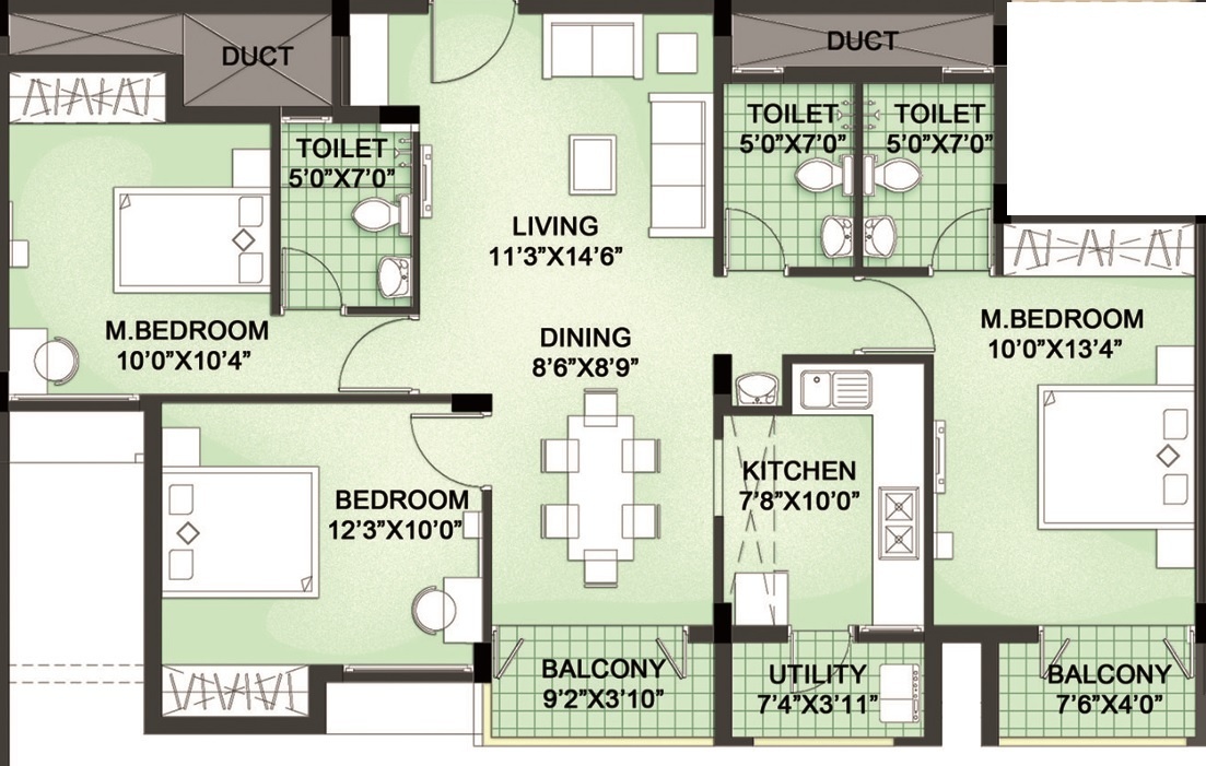 LML Prakriti (3BHK+3T (1,362 sq ft) 1362 sq ft) LML Prakriti (3BHK+3T (1,362 sq ft) 1362 sq ft)
