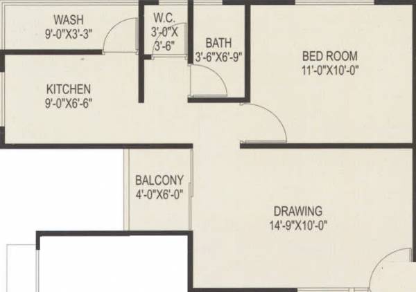 floorPlan of Jigish Rohitbhai Patel Jahnvi Residency Phase 2