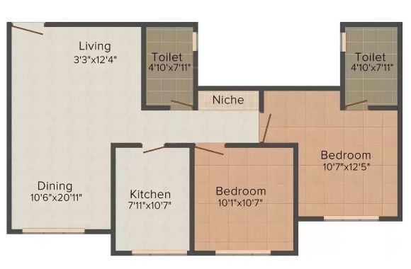 floorPlan of Hiranandani Zen Tamara