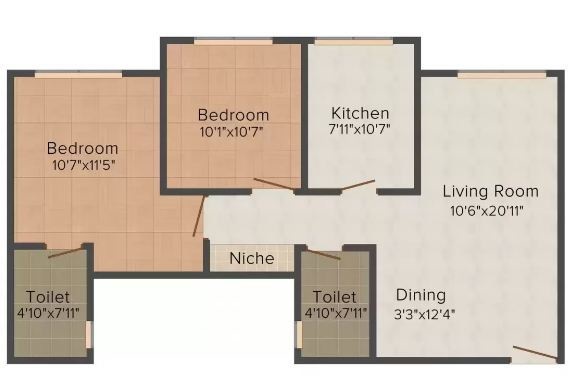 floorPlan of Hiranandani Zen Tamara