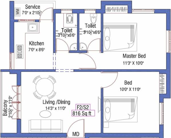 floorPlan of Anu Mahan Nandessar Flats