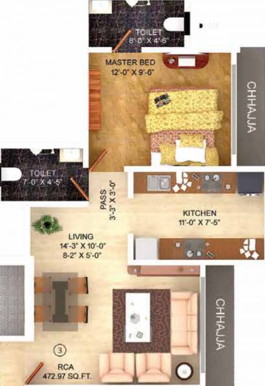  one Floor Plan Floor Plan