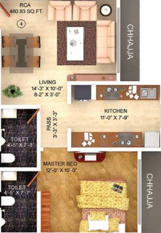  one Floor Plan Floor Plan