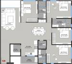floorPlan of Soham Residency Phase II Building A And F